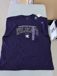 Neu mit Etikett Northwestern University Wildcats lila T-Shirt Gr. 2XL AM28 - Bild 1 von 4