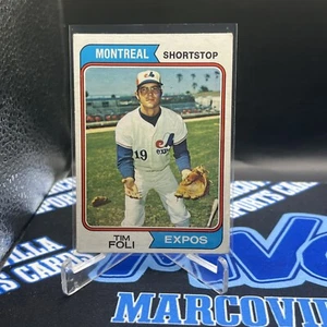 1974 Topps Baseball Tim Foli Card #217 Montreal Expos EX+ - Picture 1 of 2