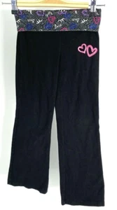 Danskin Now Girl's Flared Activewear Pants With Hears, Love. Size S (6/6X) - Picture 1 of 3
