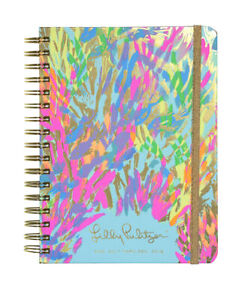 NEW Lilly Pulitzer 2017 2018 LARGE 17 MONTHS Large AGENDA Multi Sparkling Sands 