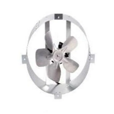 Amtrak Solar Powerful Attic Exhaust Fan Gable Vent Galvanized 12-Inch Fan - Image 1 of 4