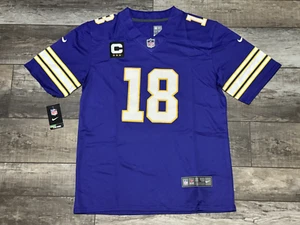 Minnesota Vikings Justin Jefferson #18 Purple Jersey Stitched Adult Sizes L-XL - Picture 1 of 6