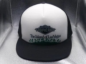 Tropicana The Island Of Las Vegas Winner White Black Rope Mesh Trucker Hat Cap - Picture 1 of 14
