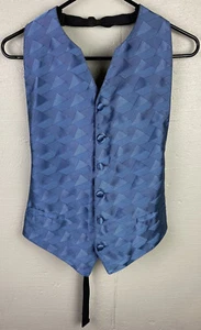 Perry Ellis Lord West Men’s Blue Tuxedo Vest Fits All (sizes 37-50) - Picture 1 of 6