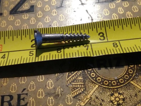 #6 x 3/4" ANTIQUE WOOD SCREWS FLAT HEAD OLD IRON WOOD SREWs SLOTTED CAFE RACER Cover