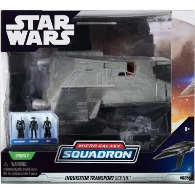 GUERRA DE LAS ESTRELLAS Micro Galaxia Escuadrón Inquisidor Transporte Guadaña 7" Vehículo Figura 3 Foto 1 de 4