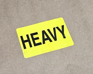 x2000 Yellow HEAVY Shipping Caution Adhesive Labels Roll Pallet Stickers 3 X 2 - Picture 1 of 7