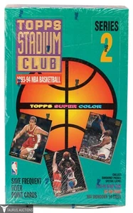 Sealed 1993-94 Topps Stadium Club Series 2 NBA Basketball Card Box 4 - Beam Team - Picture 1 of 6