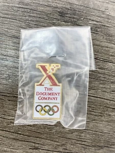1996 OLYMPIC PIN XEROX LARGE RED X THE DOCUMENT COMPANY PIN - Picture 1 of 2