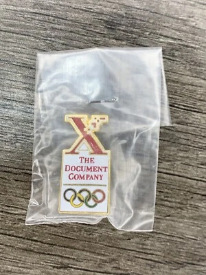 1996 OLYMPIC PIN XEROX LARGE RED X THE DOCUMENT COMPANY PIN - Image 1 of 2