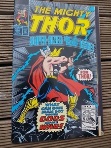 THE MIGHTY THOR MARVEL COMIC SUPERSIZED 450TH ISSUE PULL OUTS - Picture 1 of 3