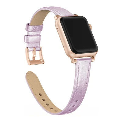 Pulseira de couro para Apple Watch Series 10, 9, 8, 7, 6, 5, 4, 3, 2, 1, SE 38/40/41mm - Imagem 1 de 3