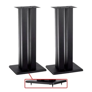 2x 28" Boden Lautsprecher Ständer Universal Heimkino Surround Sound Bücherregal Stahl - Bild 1 von 5