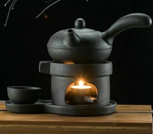 Teapots Warmer Tea Maker Heating Base Ceramic Candle Tray Holding Furnace 8x7cm - Picture 1 of 12