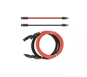Verlängerungskabel 5m Beidseitig Solarstecker Solarkabel Rot/Schwarz 4Mm² - Bild 1 von 9