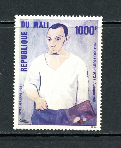 Q864   Mali   1981   art paintings  Picasso   1v.   MNH Cover