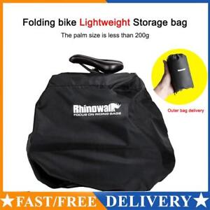 Dust Cover Portable Folding Bike Carry Bag Protection Accessories (Black RF202)