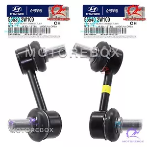 ✅Genuine✅ 2 Pcs Set Link Assy Rear Stabilizer for ⭐4WD⭐ 2013-19 SANTA FE~SORENTO - Picture 1 of 3