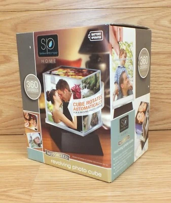 Cubo de fotos giratorio motorizado coleccionable Sarah Peyton a pilas *LEER* Foto 1 de 4