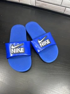 Große Kinder Größe 4 Nike Kawa Slide Fun Game blau weiß (DD3242-400) - Bild 1 von 6
