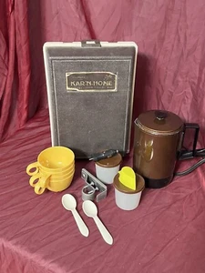 Vintage 1960/70's Empire Car Kar N Home Portable Coffee Maker Travel Kit Set - Picture 1 of 10