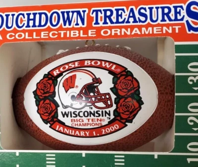 Wisconsin Badgers Rose Bowl 2000 Touchdown Treasures Collectible Ornament - Image 1 of 4
