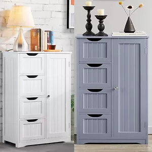 Badezimmer Aufbewahrungsschrank Holz Seite 4 Schubladen Schrank freistehend UK - Bild 1 von 31