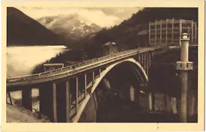 CORPS 38 Dam and Lake Sautet postcard uncirculated photo A.V. circa 1920-1930 - Picture 1 of 2