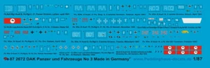 Peddinghaus-Decals 1/87 2672 Dak Réservoir N°3 - Photo 1 sur 1