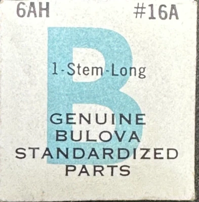 Bulova Factory Bulova 6AH  #16A  LONG WINDING STEM   Standardized Watch Part  22 - Image 1 of 2