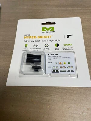 Комплект ночного прицела MEPROLIGHT Hyper-Bright Kimber 1911, оранжевый/зеленый - Изображение 1 из 4