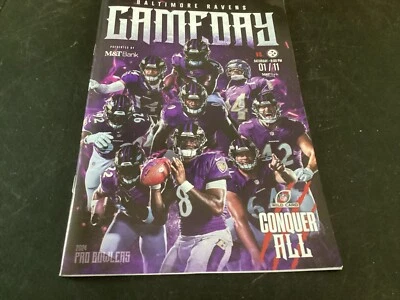Baltimore Ravens vs Pittsburg Steelers 1/11/2005 Game Day Program - Image 1 of 4