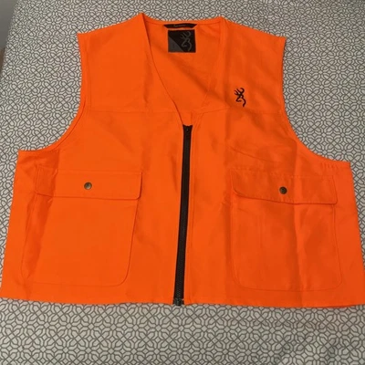 Browning Hunting Safety Vest Blaze Orange Men’s L Large - Image 1 of 4