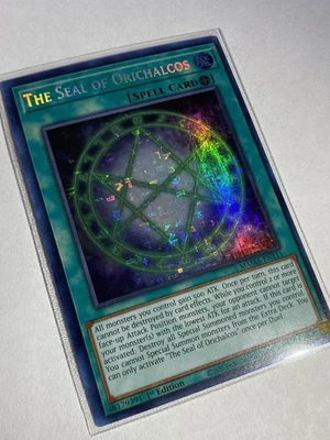 YuGiOh NM! The Seal of Orichalcos MAMA-EN111 1st Edition Pharaoh's Rare - Image 1 of 4