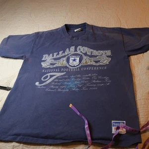 Muskat Vintage 90er Dallas Cowboys T-Shirt Single Stitched Made in USA - Bild 1 von 10