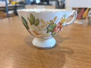 Bone China Teacup Made by Hammersley & Co. England #4899 Peony  - Picture 1 of 5