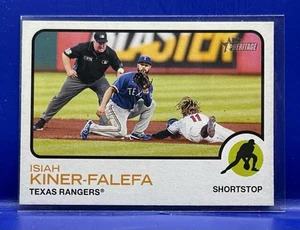 Isiah Kiner-Falefa 2022 Topps Heritage #153 Texas Rangers - Picture 1 of 2