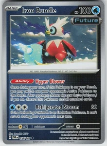 Pokemon Iron Bundle 056/182 SV04: Paradox Rift NM Reverse Holo card - Picture 1 of 2