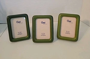 JUEGO DE 3 marcos de madera de calidad GWI verde oliva 2,5"x3,5" - Imagen 1 de 4