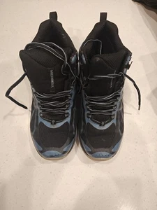 Merrell Siren Edge 3 Waterproof Hiking Shoes Womens 6.5 Mid Top Blue Vibram Sole - Picture 1 of 9