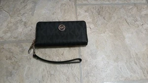 Michael Kors Geldbörse Kalbsleder schwarz MK Logo - Bild 1 von 13