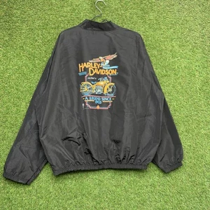 Vintage Harley Davidson Jacket Mens One Size Bike Week Daytona Surf 90s - Picture 1 of 11