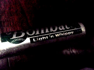 Vintage Bombat Silver/Green Heavy Aluminum Softball Bat 30"/30 oz. - Picture 1 of 2