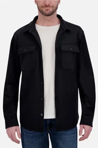 Kirkland Signature Men's Shirt Jacket Button Closure 2-Way Stretch SMALL BLACK - Picture 1 of 3