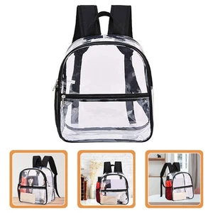 Zaino PVC Impermeabile Trasparente per Stadio Eventi Miss Borsa Trasparente Mini - Foto 1 di 12