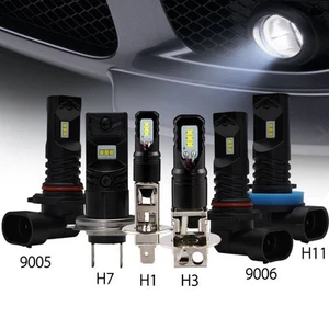 NIGHTEYE Pair 160W 1600LM H1 H3 H8 H9 H11 LED Fog Light Bulbs Kit 6000K White - Picture 1 of 16