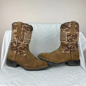 Ariat Herren Sport Patriot Westernstiefel - Antik Mokka Wildleder mit Camouflage Größe 7,5 - Bild 1 von 8