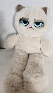 Peluche giocattolo da masticare cane cigolante gatto grumpy cigolio siamese 14"x 7" - Foto 1 di 6