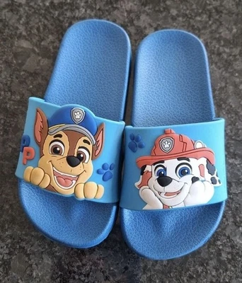 Paw Patrol Badelatschen Kleinkinder Badeschlappen Größe 25/26 Sandalen Blau - Bild 1 von 3