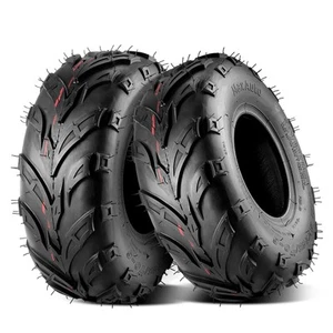 MaxAuto 145 70-6 Tires 145/70-6 Tubeless Go Kart Mini Bike Tires 4PR Pack of 2 - Picture 1 of 6